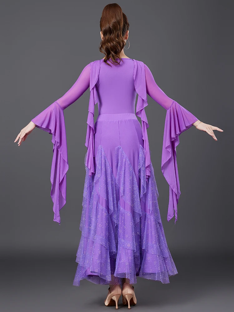 2025 neue Moderne Tanzkostüme Weibliche Erwachsene Moderne Walzer Ballsaal Top Dance Performance Rock Ly5238/ly6057