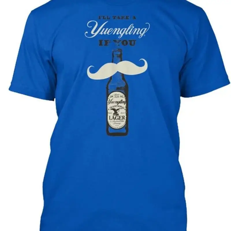 Yuengling If You Mustache T shirt Size Premium M 2XL