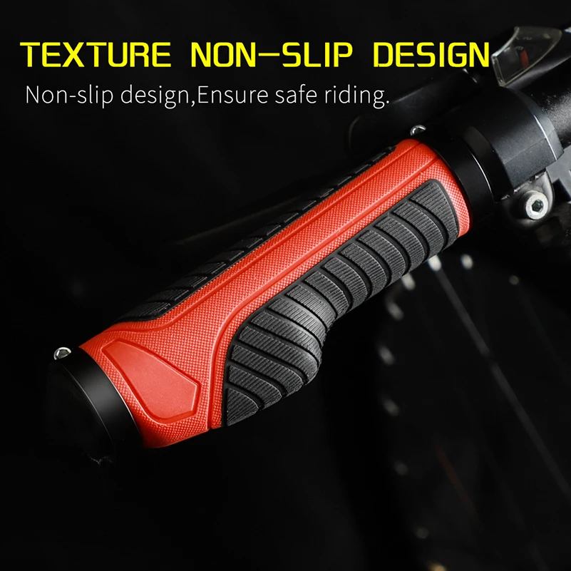 WEST BIKING Moutain Bike Grips Lock On Colorful Ergonomic Bicycle Handle Cycling Accessory Silicone Mtb Grip Handlebar End Plug