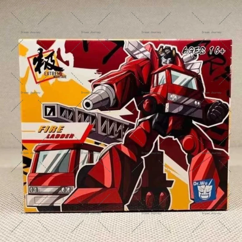 Nuevos juguetes transformadores en Stock Dr Wu Customs DW-E24 bombero Mini G1 Hell Extreme Battle figura de acción juguete colección regalo