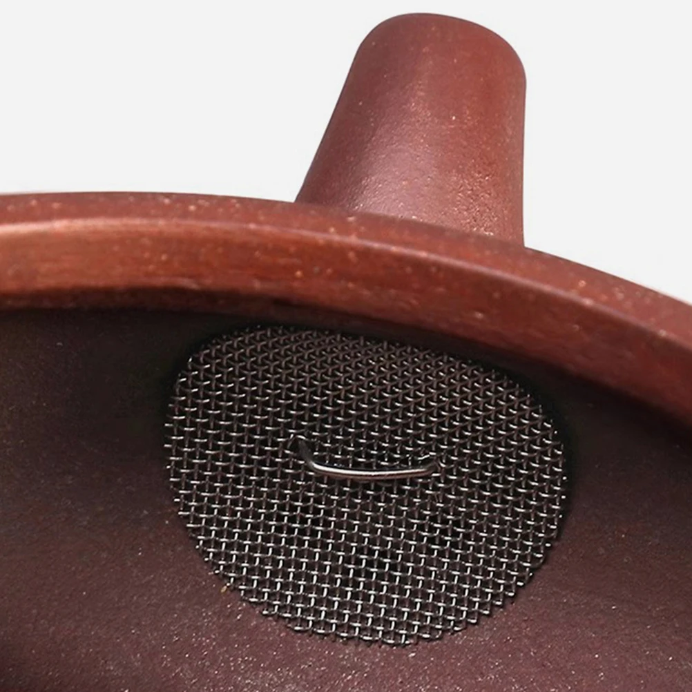 

Purple Clay Pot Filter Small Tea Strainer Metal Leaf Infuser Replacement Kettle Mesh Portable