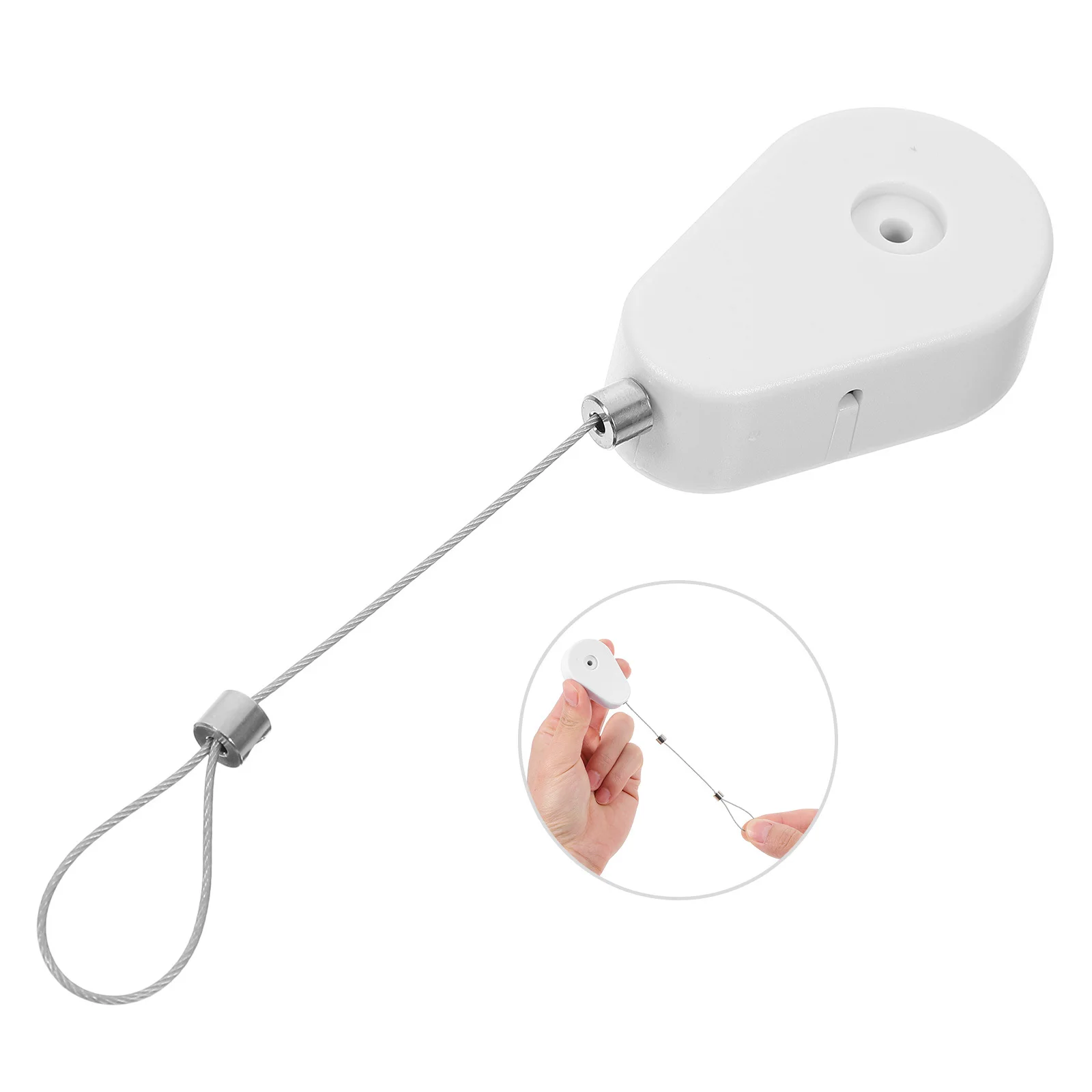 

1 set 1 Set Of Automatic Retractable Cable Holder Box For Anti-Theft Steel Wire Telescopic Cable Management