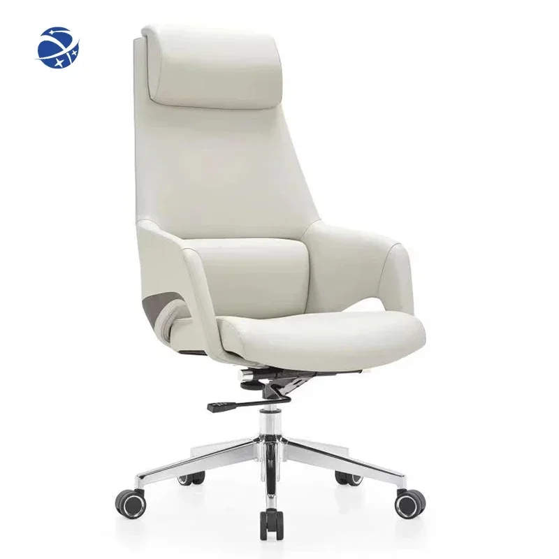 Wholesale High Quality Ergonomic Comfortable and Adjustable Office Reclining Chair Office Swivel Leather Chair