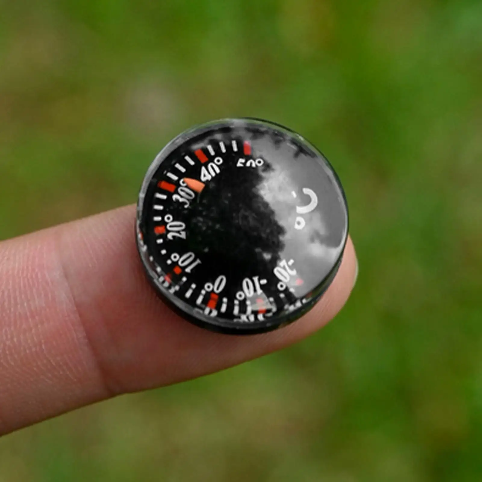 Mini Round Diameter 20mm Outdoor Waterproof Plastic Circular Car Thermometer Pointer Degrees Celsius Thermometer