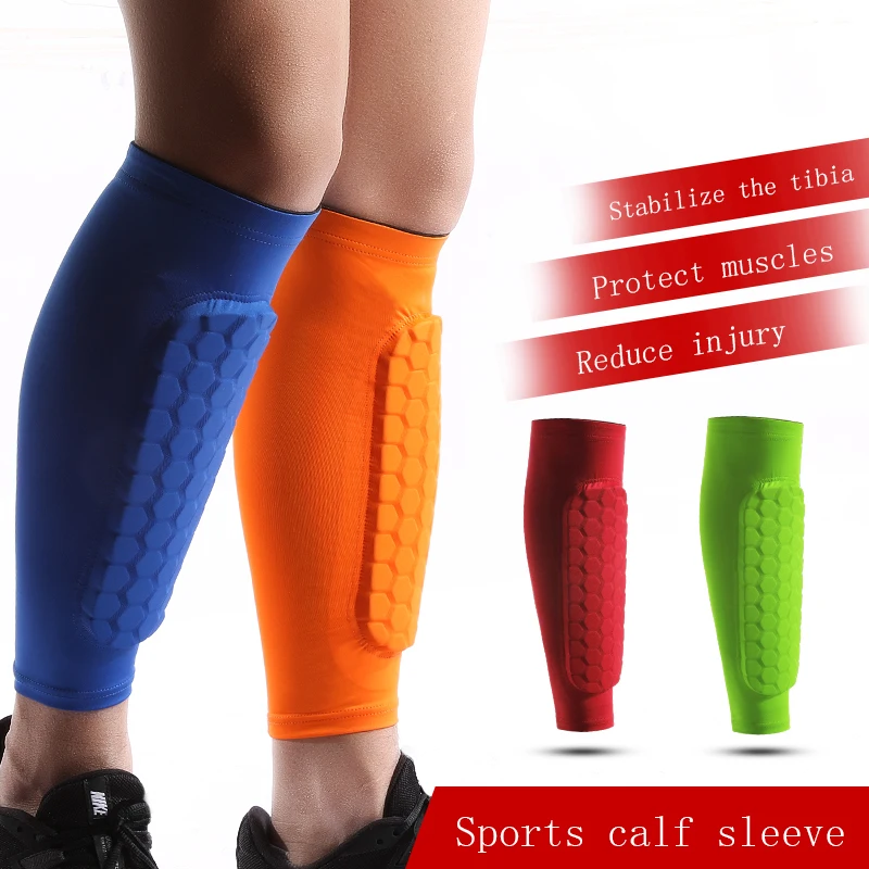 

Leg Sleeves Shin Guards Shockproof Honeycomb Nylon Support Sock Shin Protector Soccer Gear Soccer Shields Sports Legging