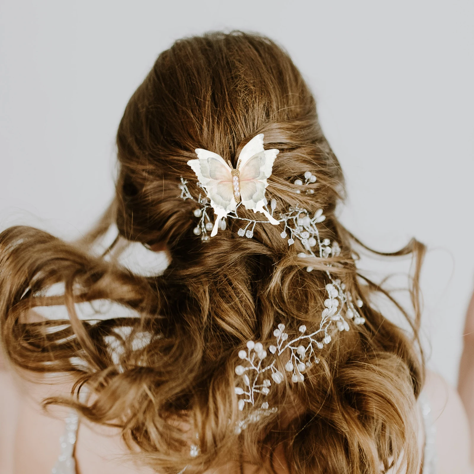 

10pcs Simulated Fabric Butterflies 5 5cm H made Hair Accessories DIY Materials Compact Fake Butterfly Decor Hair Clip