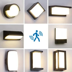 LED Wall Lamp Light Motion Sensor Radar 6W 16W AC85-265V Cold White Warm White IP66 Waterproof For Porch Outdoor Garden