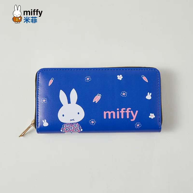 New Models Miffy Lovely Cartoon Anime Coin Purse Sweet Rectangle Wallet Storage Bag Light Hold in The Hand Girl Popular Fashion