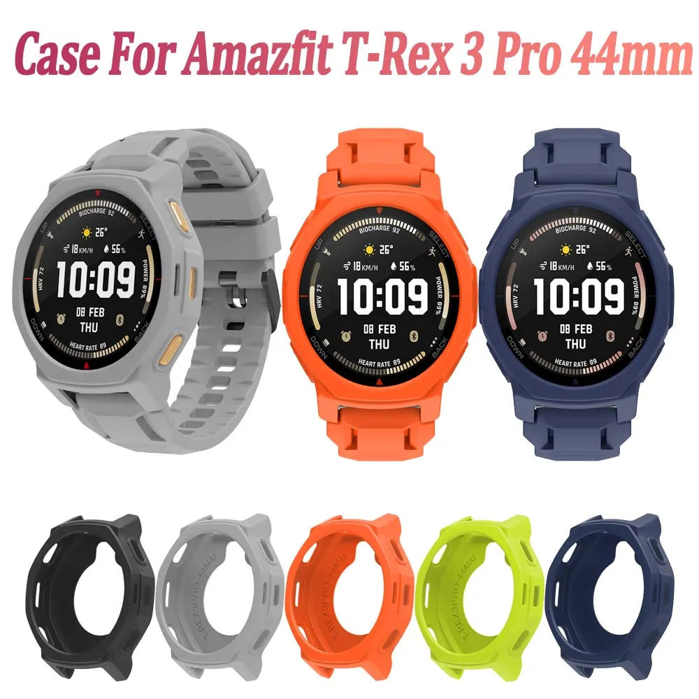 Silicone Case for Amazfit T-Rex 3 Pro Flexible Soft Shell Protective Bumper for Amazfit T-Rex 3 Pro Cover Protector Accessories