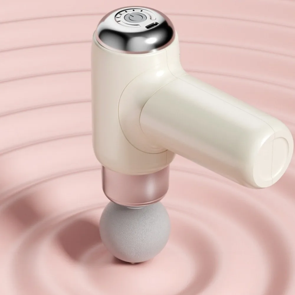 9 Replaceable Heads 7 Balls Muscle Massager Adjustable 6-speed Compact Size Mini Electric Fascia Massager Handheld Cordless