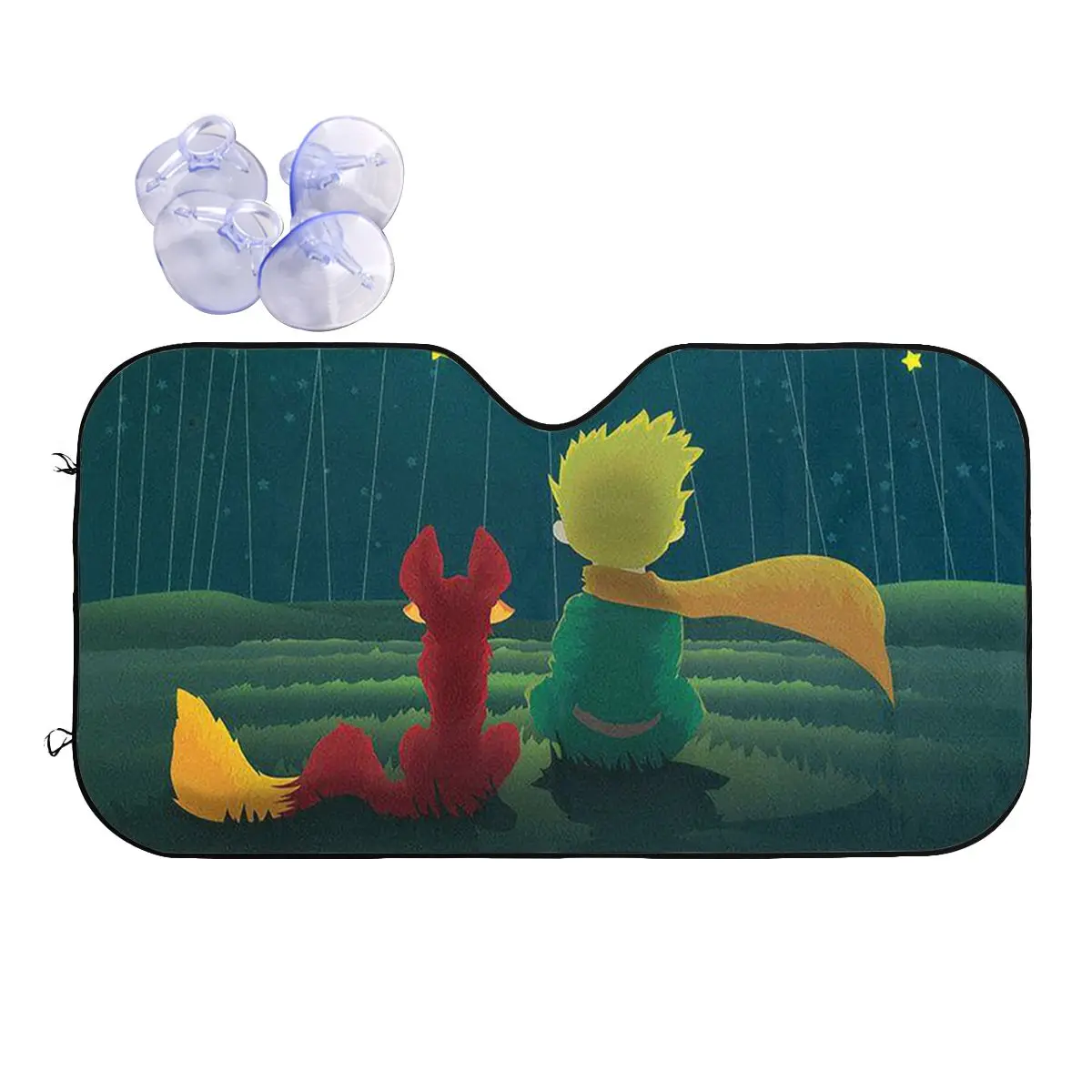 

Classic Fairy Tale Windshield Sunshade The Little Prince Fox Funny Cover Front Block Window 70x130cm Car Sunshade UV Protector