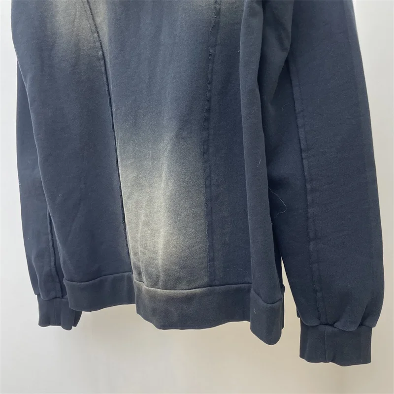 เสื้อฮู้ดผู้หญิง 2025 ฤดูหนาว ใหม่ ผ้าถักยืดหยุ่น ทรงเข้ารูป มีฮู้ด แขนยาว สไตล์เรโทร ผ้าฝ้ายแท้ ซิปหน้า y2k