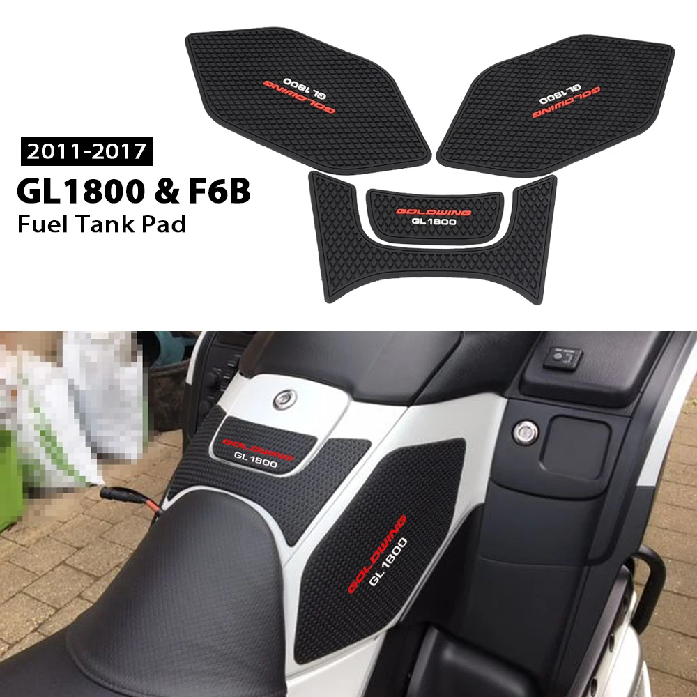 

For HONDA GOLDWING 1800 GL1800 F6B 2011-2017 Fuel Tank Pad Anti-slip Tank Sticker Protection Knee Pad Stickers Traction Pad