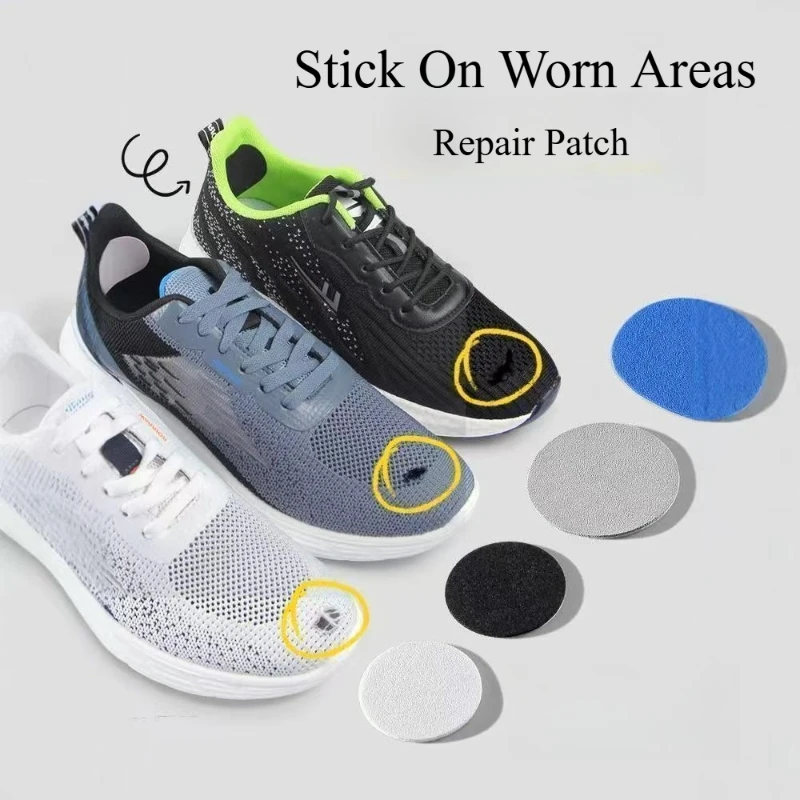 6Pcs Self Adhesive Shoe Heel Repair Stickers Unisex Anti Wear Heel Protector Pads Sneaker Heel Patch Inserts Fix Worn Shoe