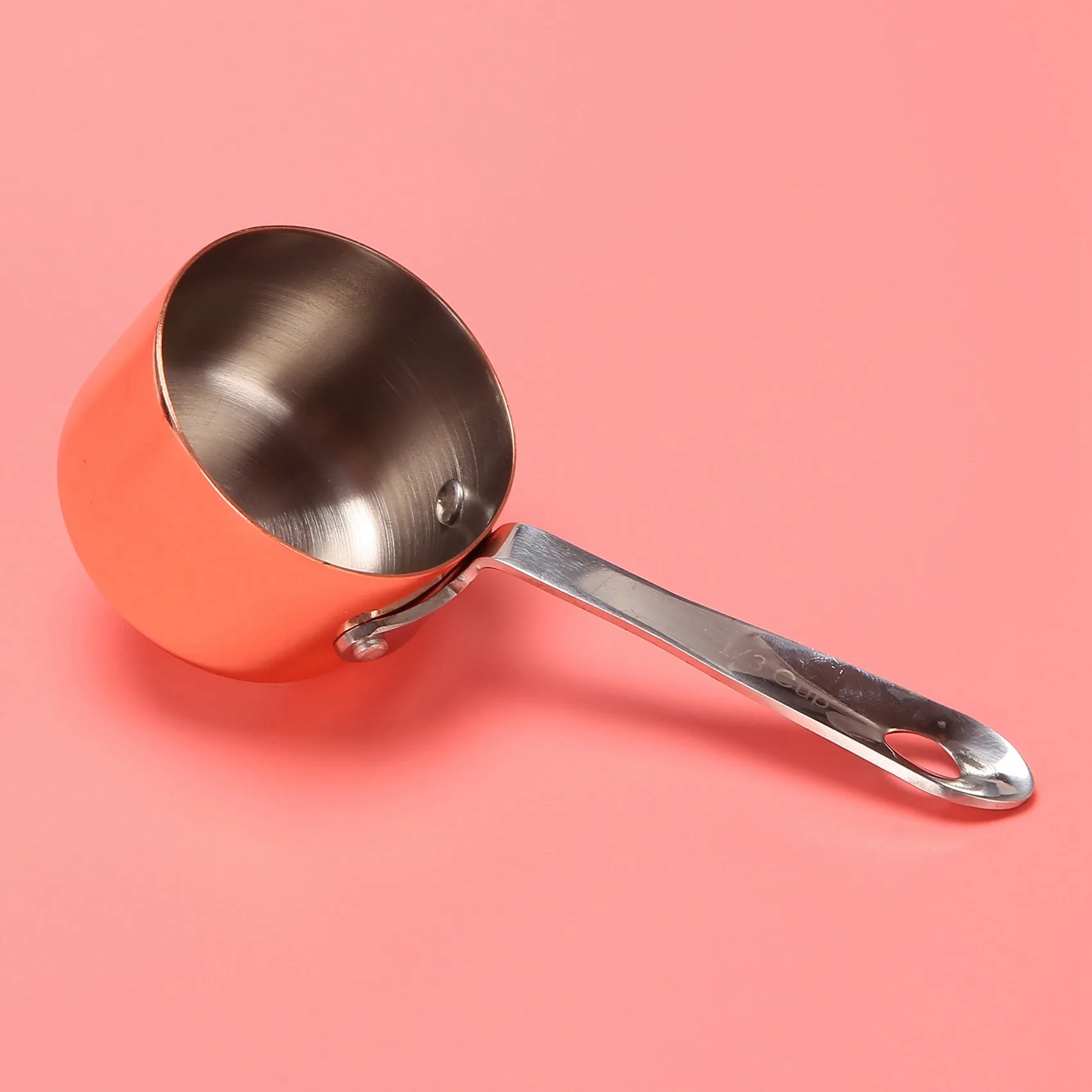 AA49 2X barcos de salsa chapados en cobre taza de leche patatas fritas taza de salsa restaurante occidental olla de cobre especial 3,8 Cm