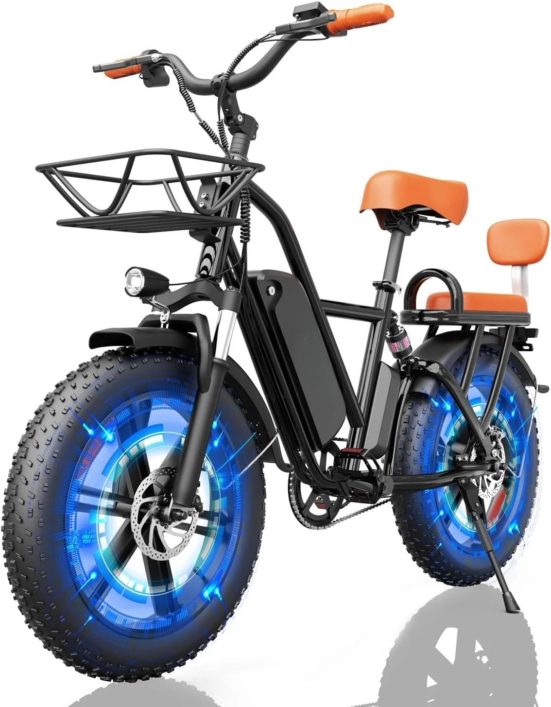 

Электровелосипед для взрослых, складной, с широкими шинами 16 дюймов, с пиковой мощностью двигателя 750/1000 Вт, съемная батарея 48 В, на заказ