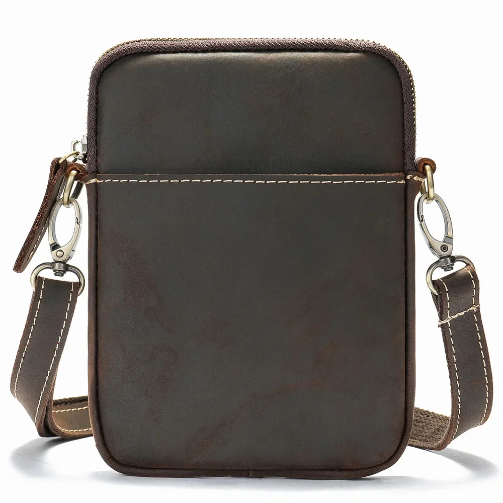 2024 nowa torba na mała na ramię z prawdziwej skóry dla męskie torby Crossbody męskiej torba na telefon komórkowy designerskiej torebki luksusowa torba Mini torby