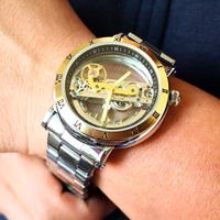 Forsining Watch Men Tourbillion Watches Luxury Design Single Bridge Automatic Mechanical Wristwatches Men Reloj Hombre Winner