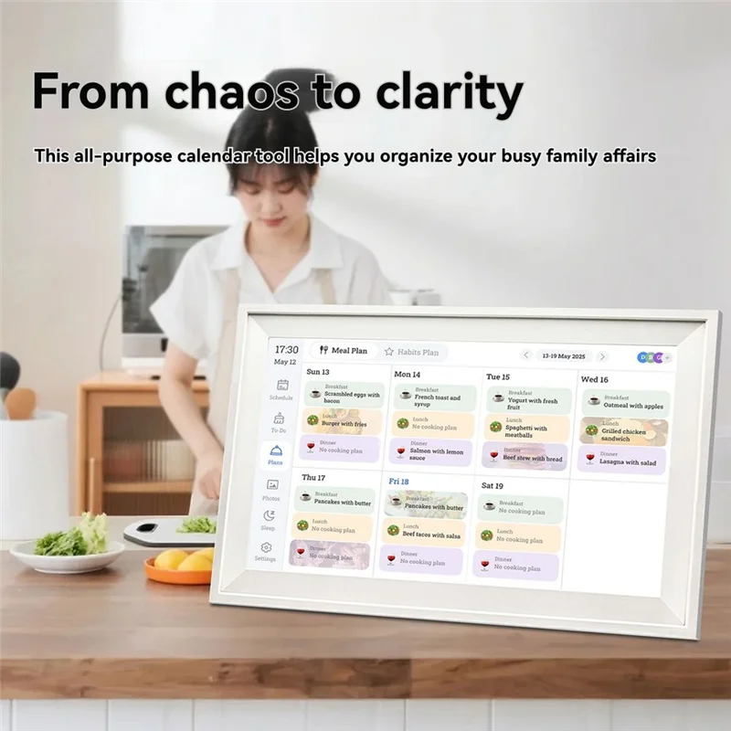 جديد-لجدول سلس لمزامنة 15.6 بوصة واي فاي شاشة تعمل باللمس تقويم الأسرة الرقمية تقويم الحائط بواسطة Hindetel الولايات المتحدة التوصيل