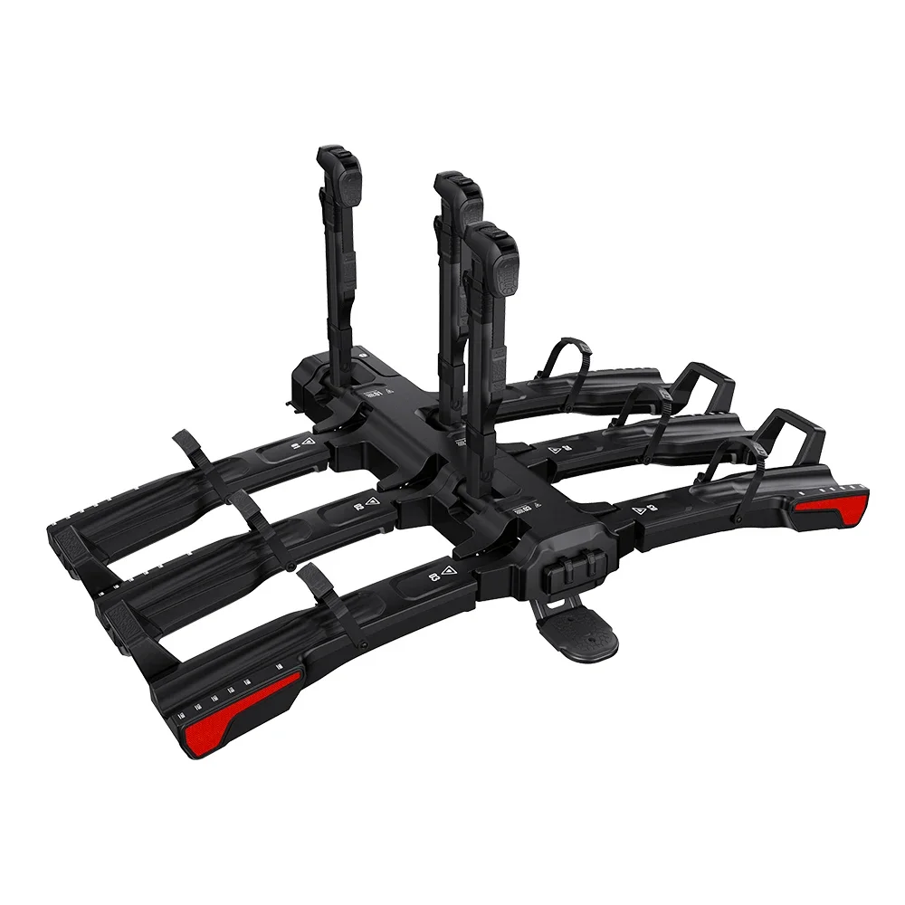 Fashion Hitch Mounted Cargo Carrier Ebike  Tire Rack Max Load 60kgs For 3 Electric Bike