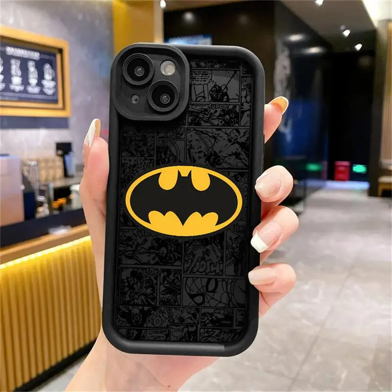 Silicone Soft TPU Phone Case for Samsung Galaxy A12 A13 A14 A22 A23 A24 A32 A33 A34 5G Fashion B-Batman Logo