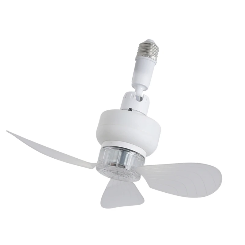 11.4Inch 3 Speed Adjustable LED Ceiling Fan Light 360 Degree Adjustable Arm Quiet Operation For Bedroom Study Room