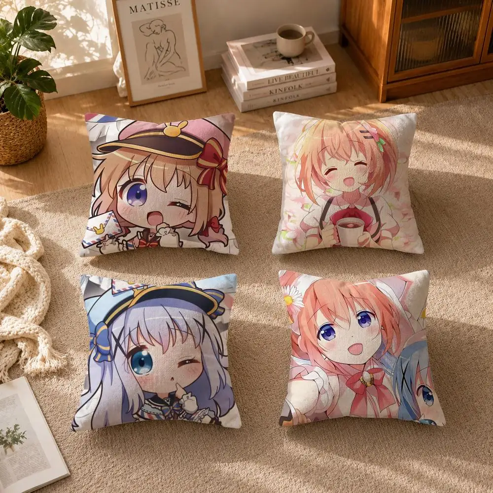 Is the Order a RabbitS Cushion Cover Soft Short Plush Zippered Cushion Covers 40/45/50cm Square Decor for Sofa Home