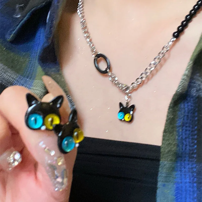 Kiss Jewelry Cute Goth Monster Eyes Piercing Stud Earrings Women New Korean Fashion Y2K Sweet Different Car Eyes Earring Brincos