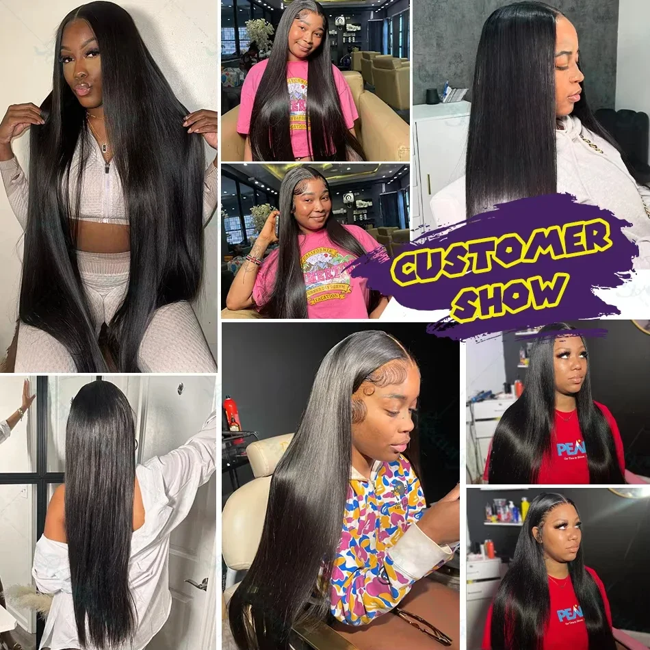 Brazilian 30 40 Inch Raw Remy Unprocessed 100% Human Hair Extensions Bone Straight 1 3 4 Bundles Double Weft Bulk Braiding Hair