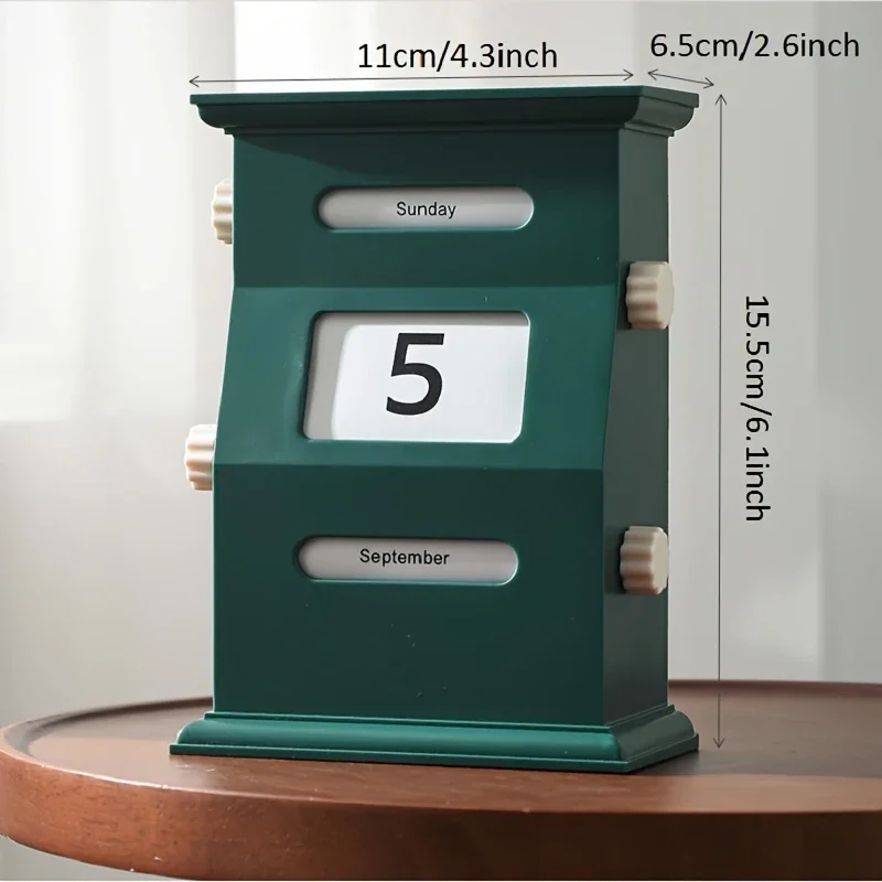 Schreibtischkalender Blöcke Retro Desktop Kalender Schreibtischdekorationen Kalender Blöcke Desktop Dekor Datumsblöcke für Kollegen Freunde
