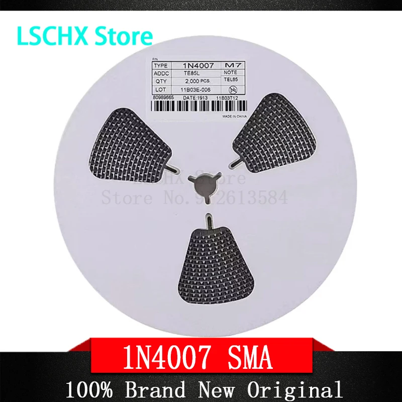 2000PCS/Tape & Reel SS14 SS24 SS34 SS16 SS26 SS36 SS110 SS210 SS310 SS54 SS56 SS510 M7 Schottky Diode SMD  SMA DO-214AC
