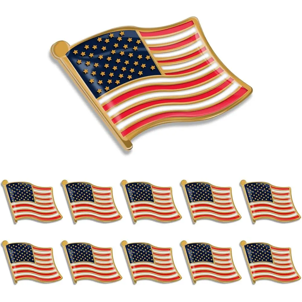 

Bulk Enamel Lapel Pins Patriotic US Souvenirs for Men & Women