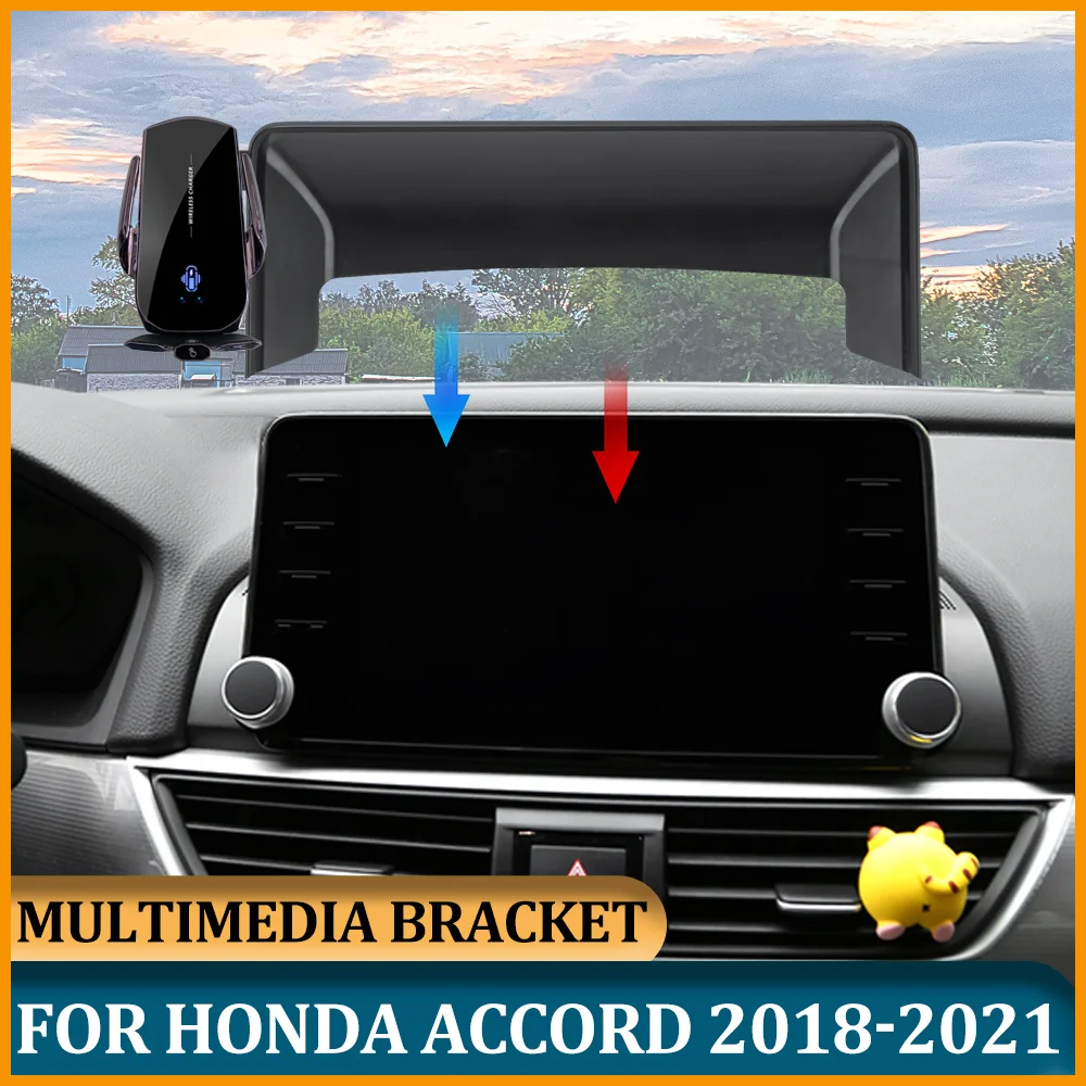 Multimedia Screen(7/8inch) Phone Holder For Honda Accord 10TH 2021 2020 Car Navi Phone Bracket Stand For Honda Accord 2018 2019