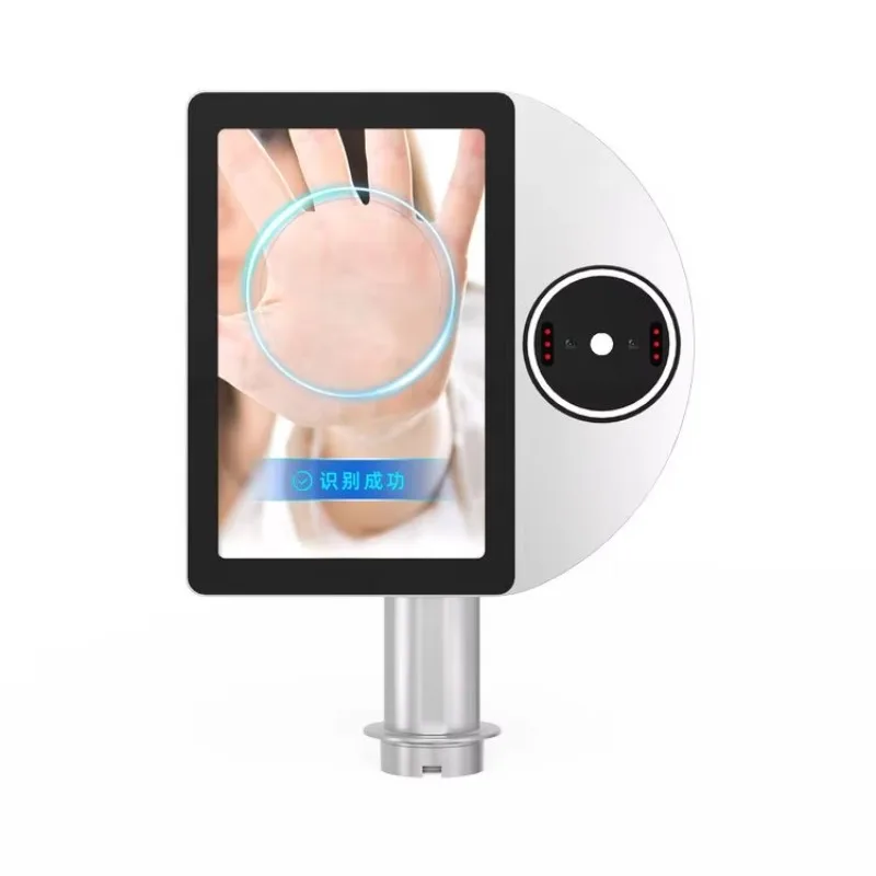 8 Inch Face Recognition and Temperature Measurement Access Control Time Attendance Machine Palm/Face Recognition Machine
