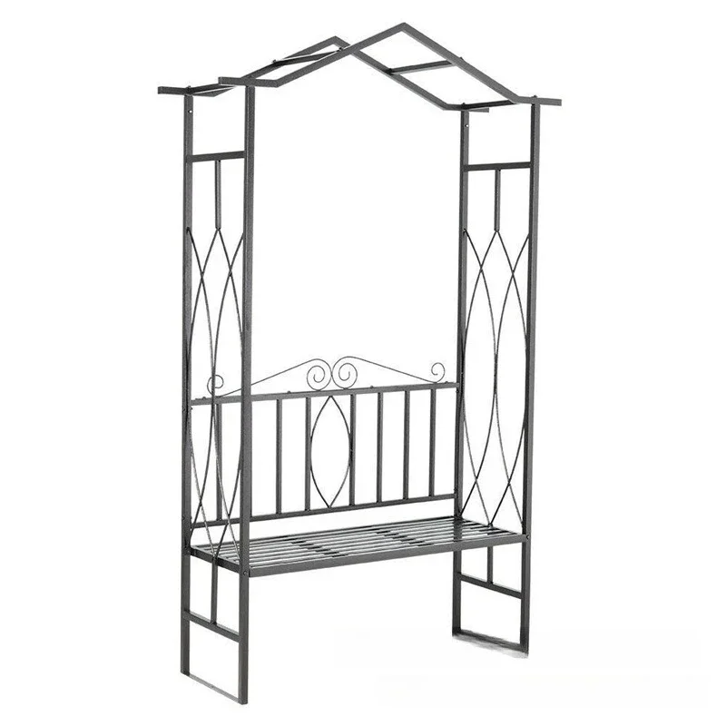 Balcony Floor to ceiling Rose wrought iron arch Flower stand Vine climbing frame Outdoor courtyard Garden arch