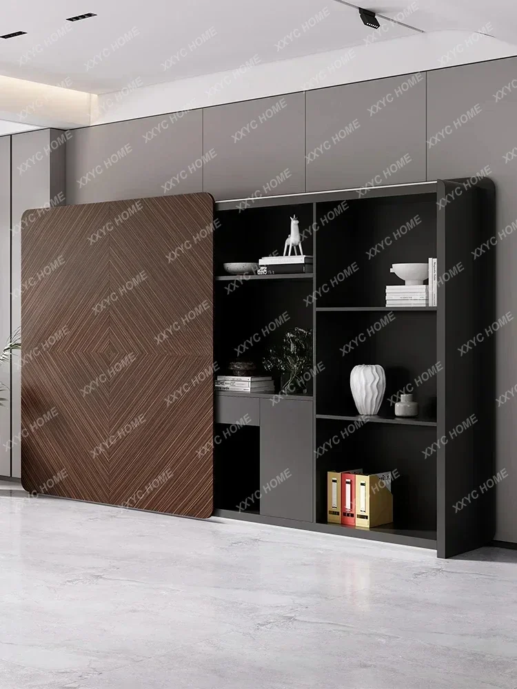 A  Wooden Filing Cabinet Data Cabinet Boss Bookcase File Storag