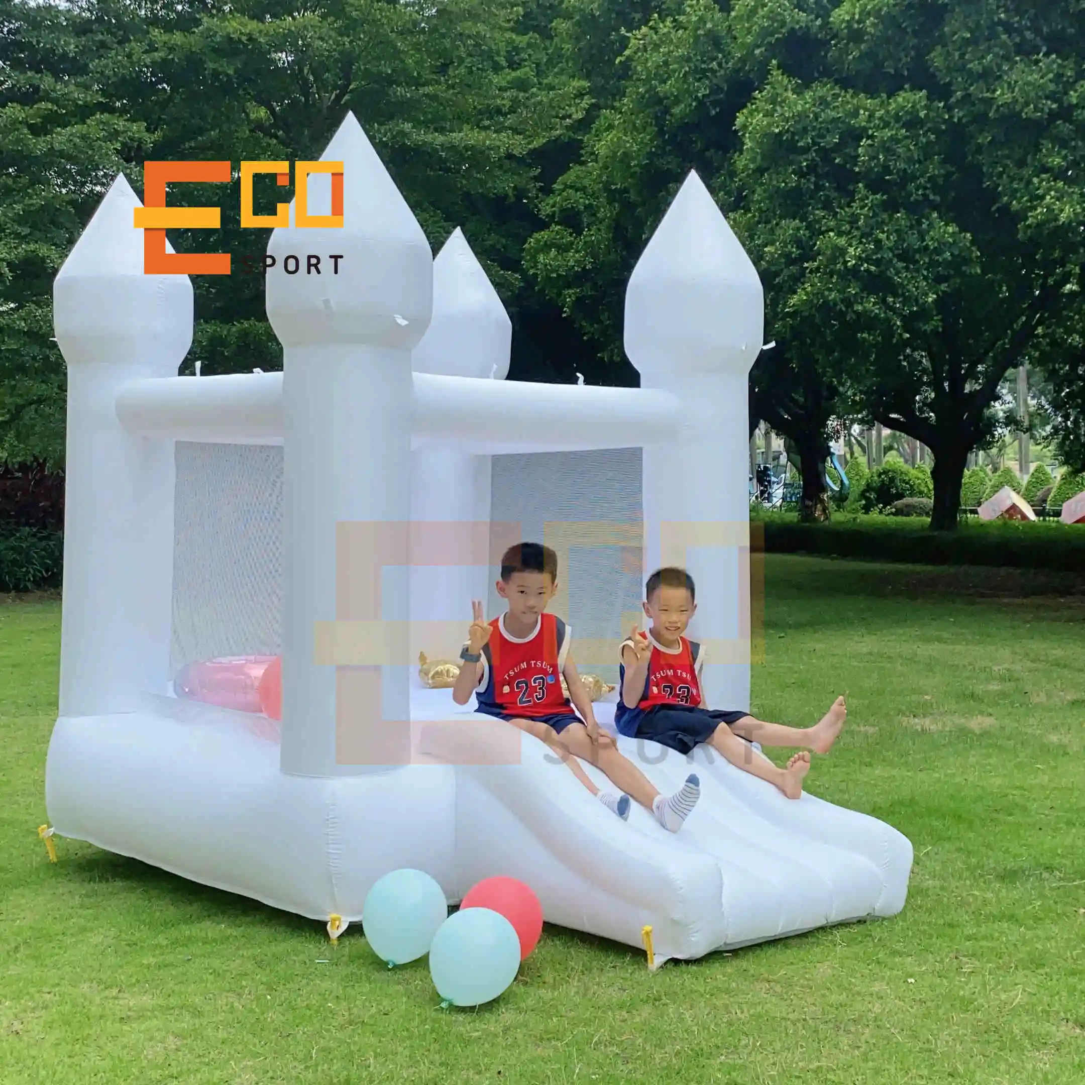 Mini Casa de rebote inflable Oxford para niños, castillo hinchable para niños pequeños, Decoración de cumpleaños, casa de rebote de Luna, juego suave