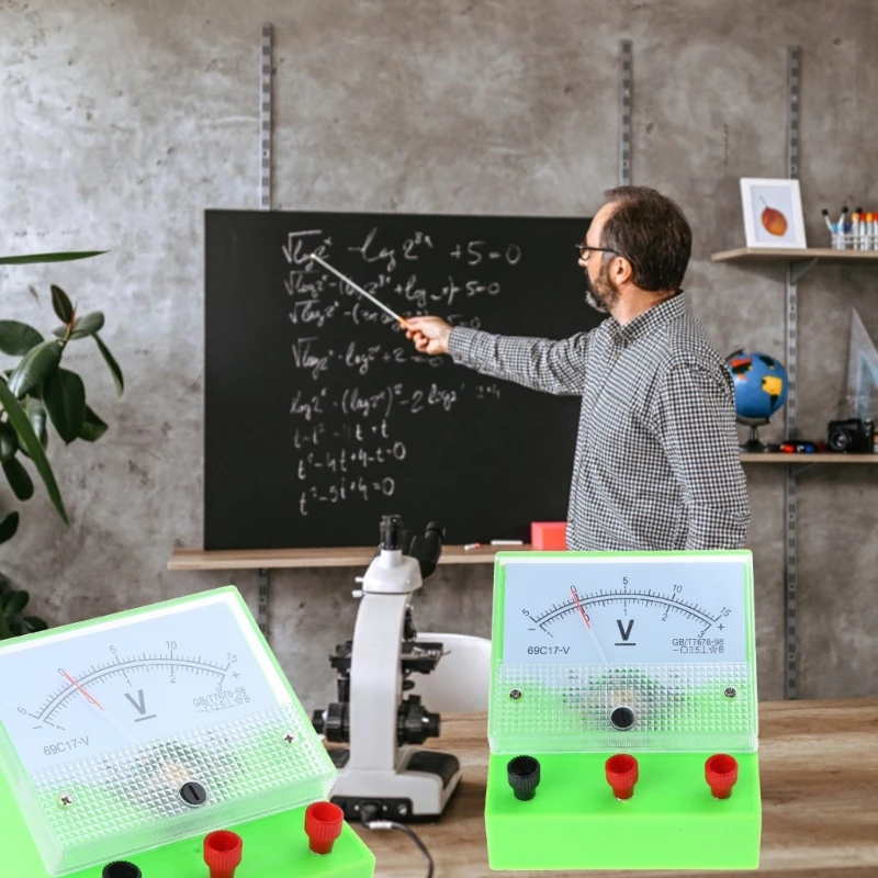 جهاز اختبار الجهد الكهربائي DCAmmeter Voltmeter عالي الدقة لمختبرات العلوم في المدارس الثانوية