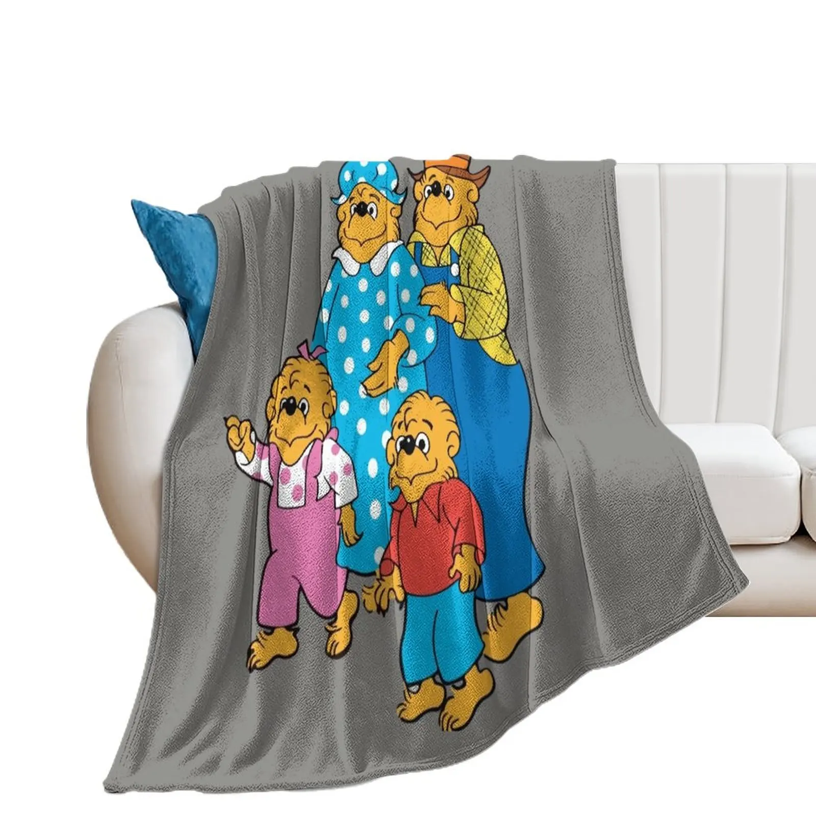 

The berenstain bears family Throw Blanket Polar Weighted Beautifuls Soft Beds Blankets