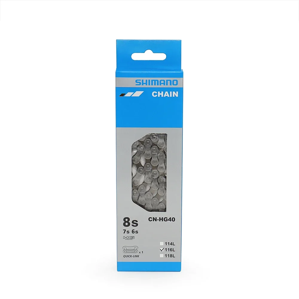 SHIMANO CN HG40 6/7/8 Speed Chain 116L Link voor WEG Fiets Originele Shimano Ketting