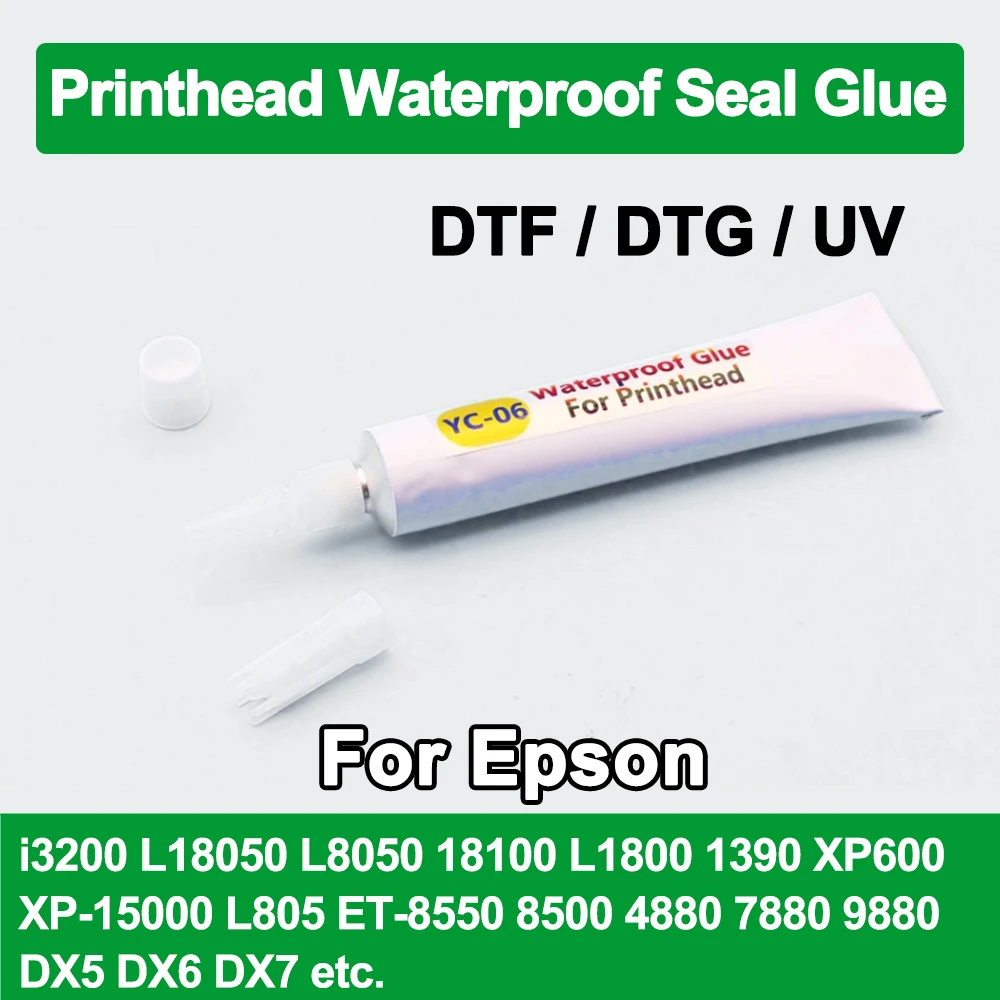 Printhead Sealing XP600 i3200 4720 DX5 DX6 DX7 Waterproof Seal Glue PrintHead Prevent Ink Liquid Damage For Epson DTF DTG UV