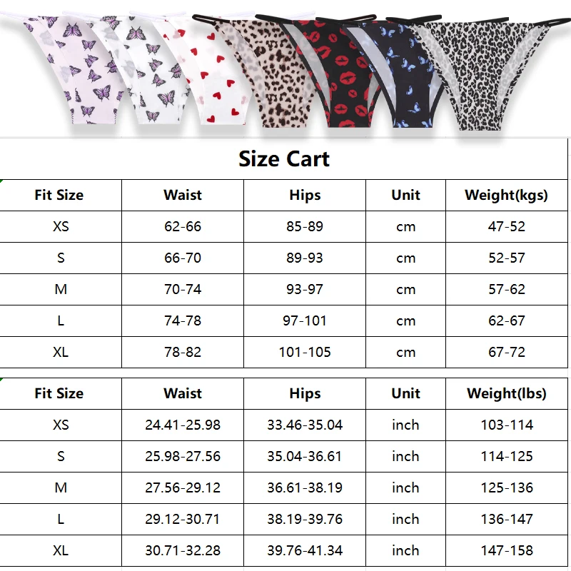 3 pz/set mutandine leopardate da donna slip di seta senza cuciture Sexy farfalle a vita bassa modello di stampa intimo Lingerie femminile XS-XL