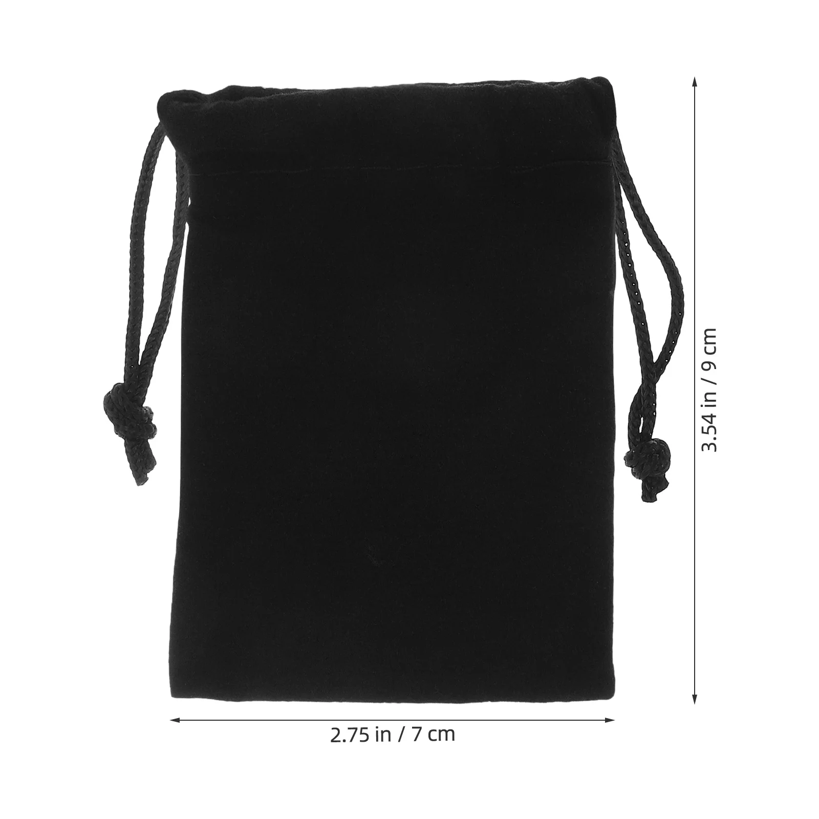50pcs Pouch 7X9Cm Black Drawstring Storage Bag For Jewelry Coins Candy Pens Small Organizer Case Party Favor Gift Bag