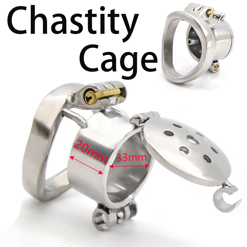 

Manyjoy New Metal Chastity Cage Flip Cover Cock Cage Penis Ring Slave Bondage SM Male Loyalty Device Adult Sex Toys for Men Gay