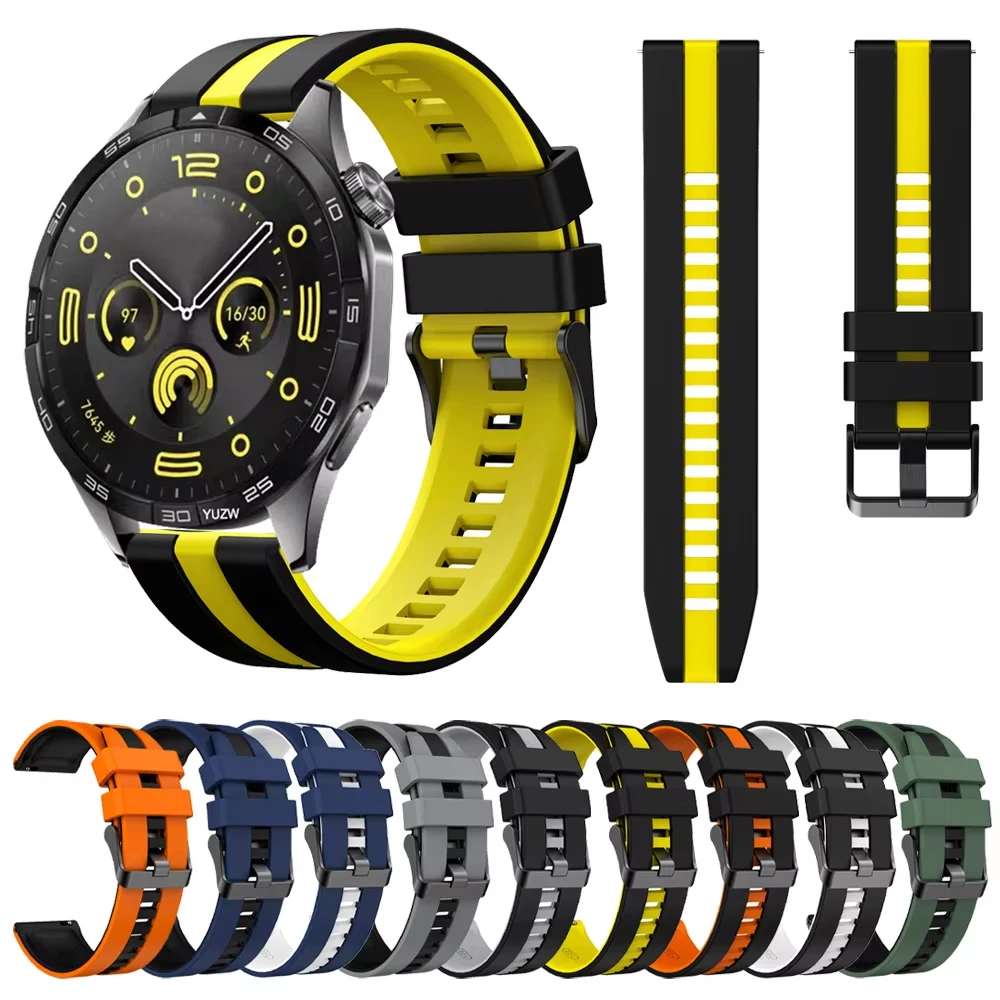 20mm 22mm Replacement Strap For Huawei GT 7 6 5 4 46mm WATCH 6 5 4 Pro Sport Silicone Straps GT2 GT3 46 42mm Band Wrist Bracelet