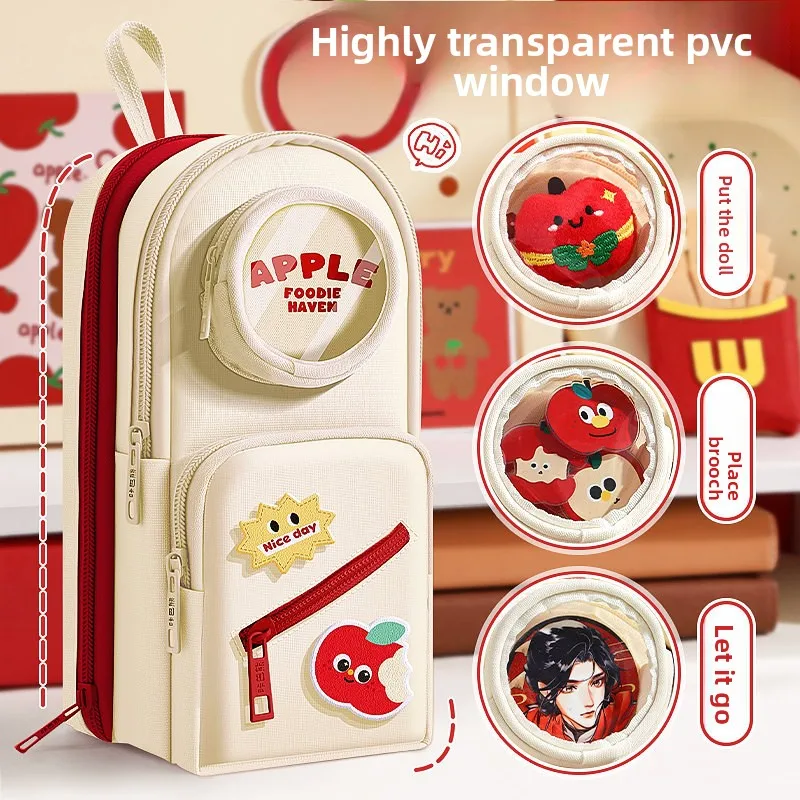 Multi-layered, high-capacity school bag pencil case stationery box cute junior high school student stationery pouch
