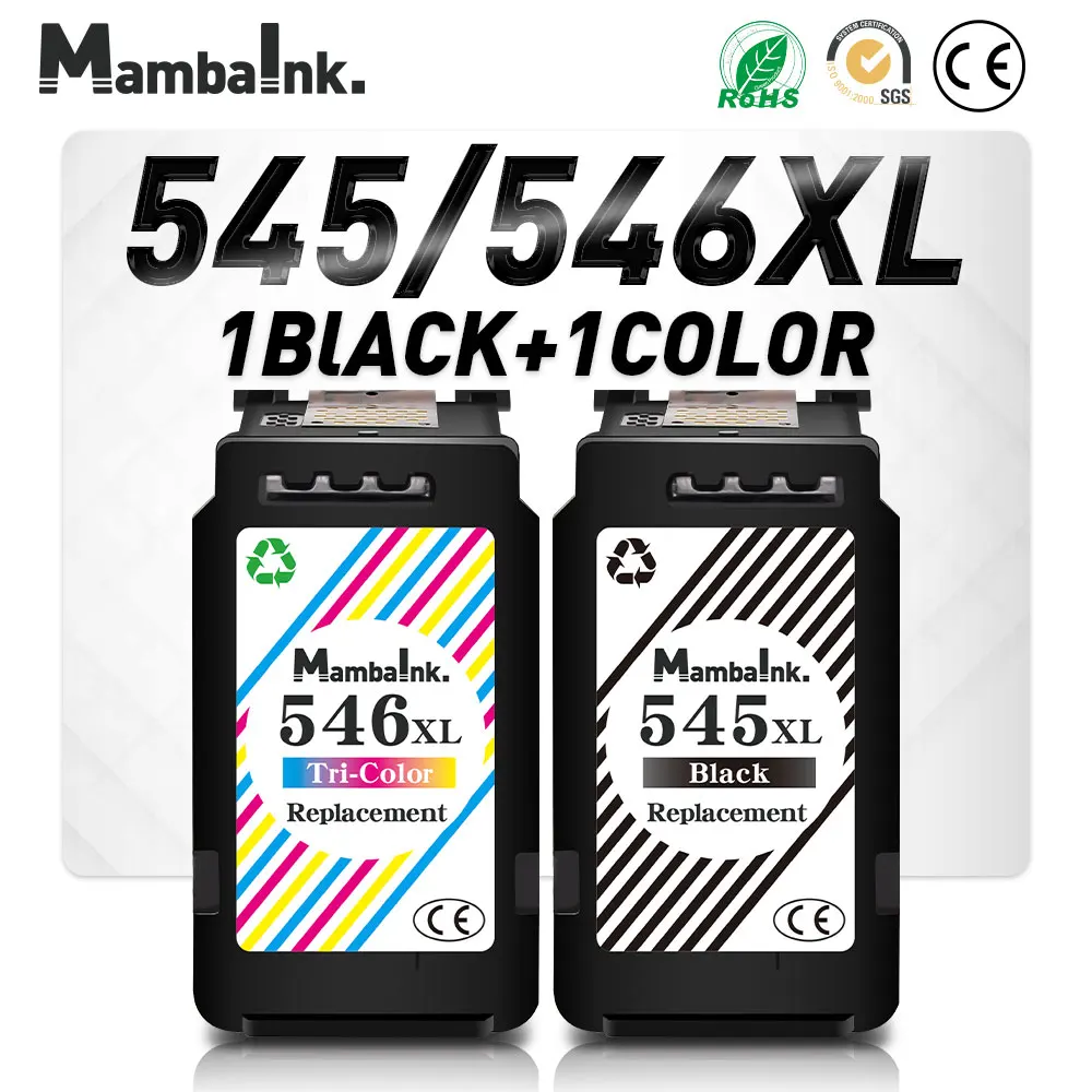 PG545 CL546 XL ink Cartridges Replacement For Canon PG-545 PG- 545 CL-546 For Canon MG3050 MG3051 MG3052 MG3053 MX490 MX494