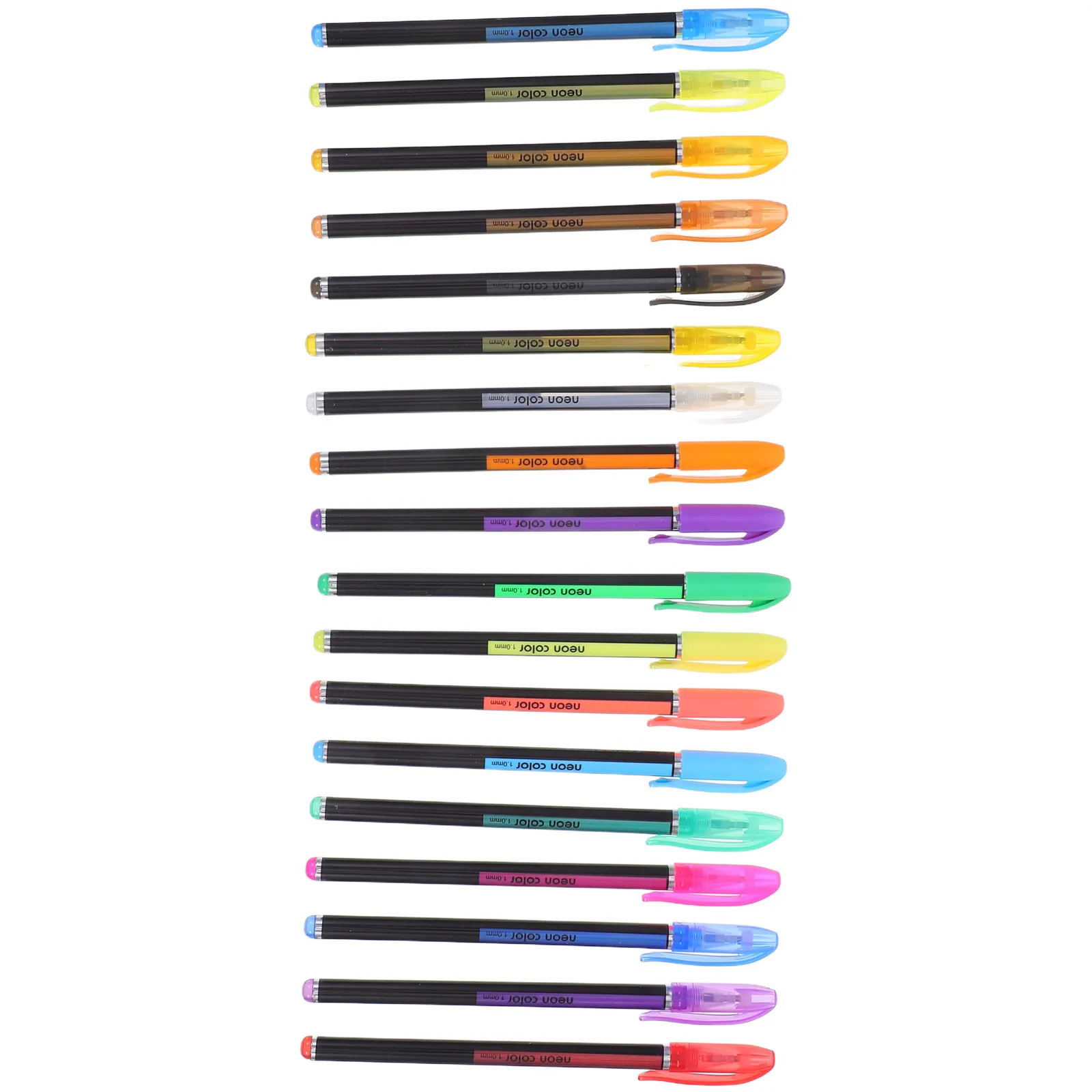 

18 Colors Gel Ink Pen 1.0mm Neon Color Pen Set Craft Drawing Painting Coloring Books Gift (Assorted Color)