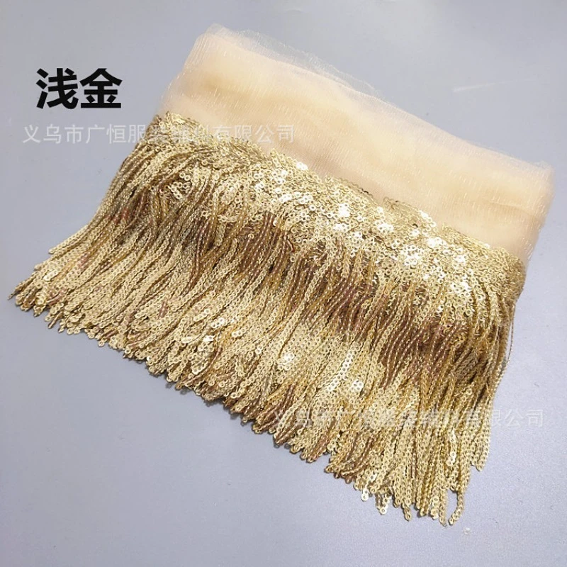 

20 ярдов/лот, 10 см, бахрома, борода, сценическое танцевальное платье, аксессуары, кружево с блестками, сделай сам