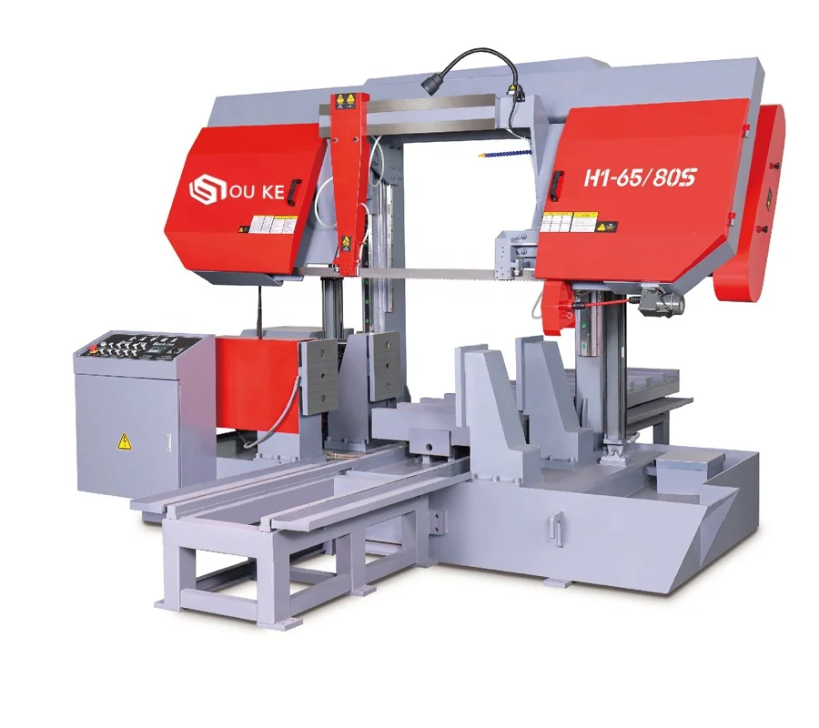 Used Automatic CNC Horizontal Metal Cutting Band Sawing New Speed Regulation Pump Gear Motor Engine PLC Core Mechanical